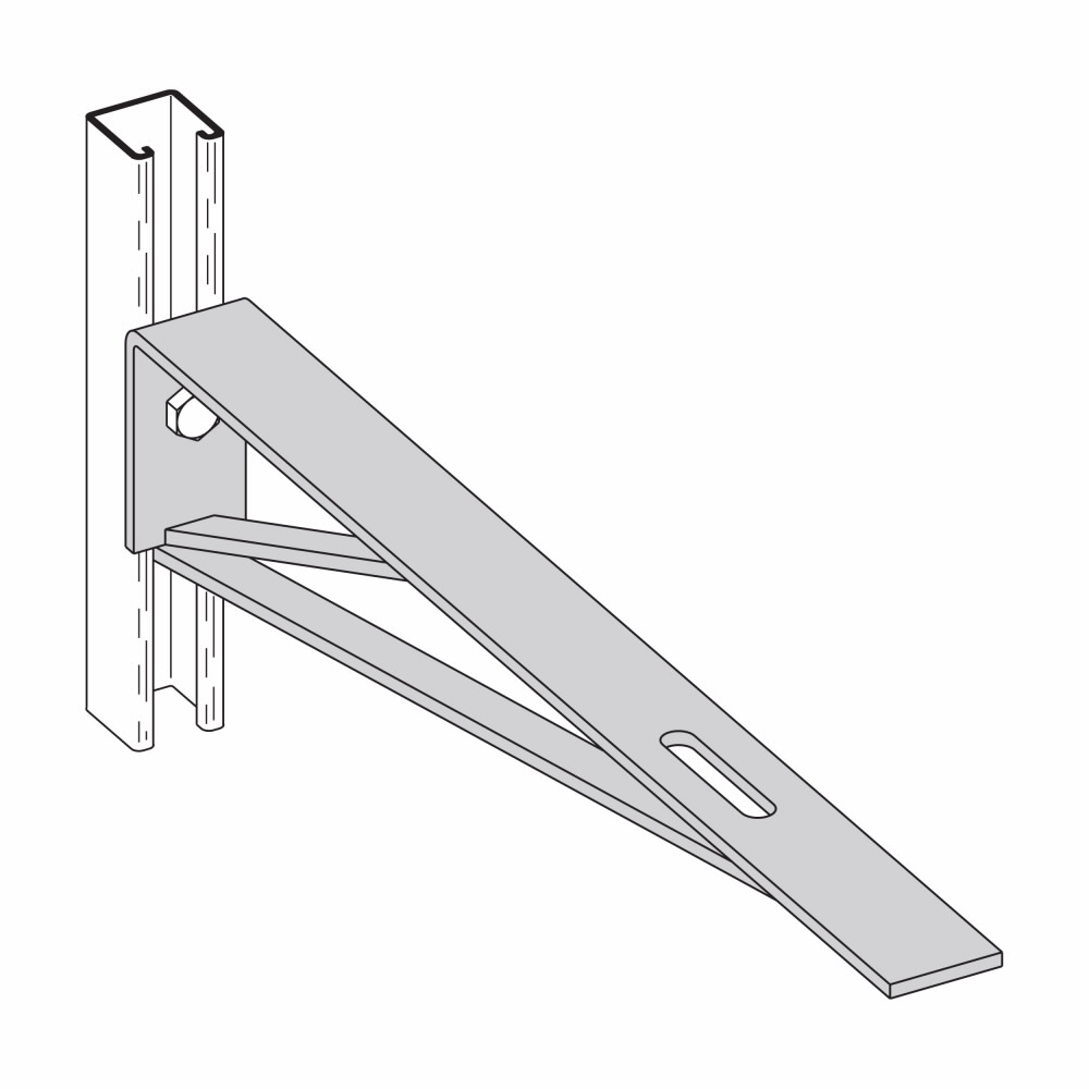 Product image for B-LINE B191-24ZN CHNL BRACKET