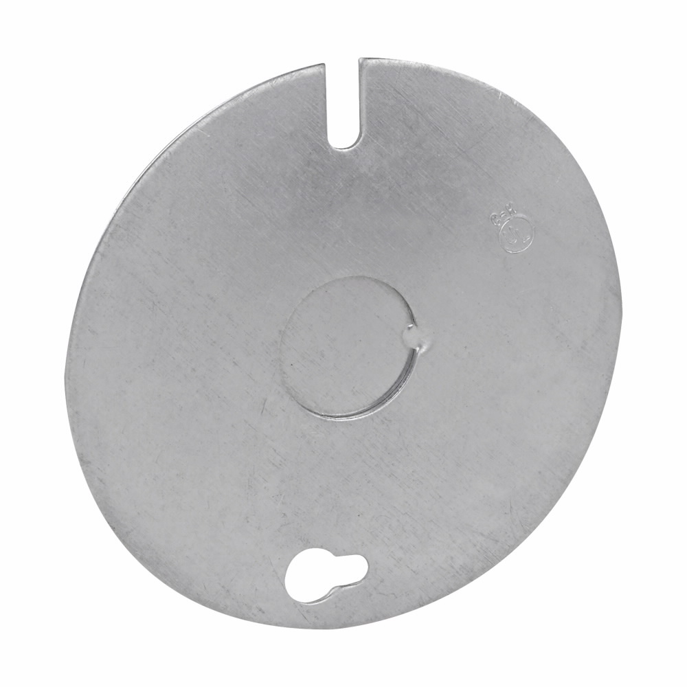 Product image for Crouse-Hinds TP272 3-1/4" Steel Flat Round Ceiling Pan Cover