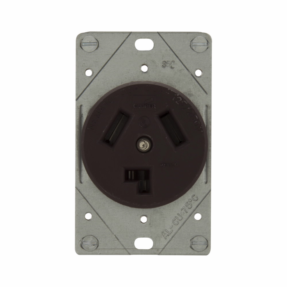 Product image for EWD 38B-BOX Recp Sgl Flush 30A 125/
