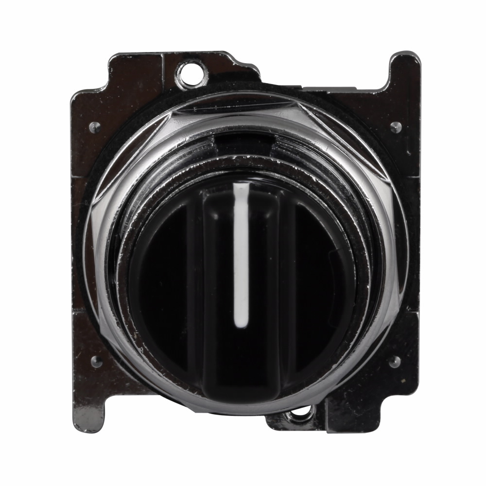 Product image for Eaton Electrical 10250T1343 30.5 mm 3-Position Momentary/Maintained Black Die-Cast Zinc IP65 Selector Switch Operator