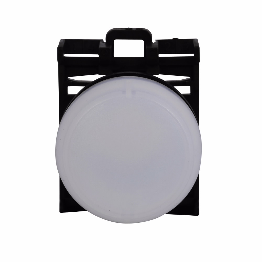 Product image for Cutler-Hammer M22-L-W M22 modular pushbutton, Indicating Light Operator, Flush, IP66, NEMA 4X, 13, Rk resistance 47, Illuminated, White, 100, 000 Hours of operation