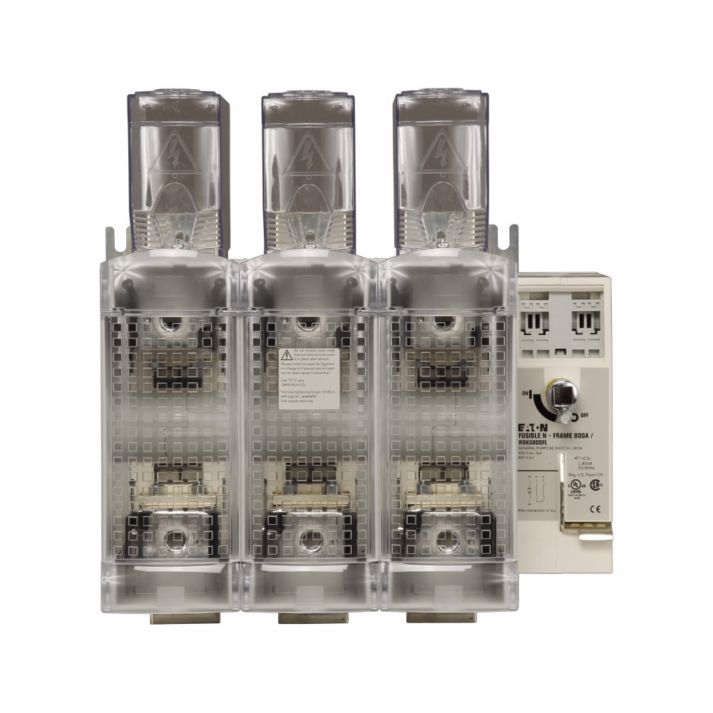 Product image for Cutler-Hammer R9N3800FL rotary disconnect switch, 800 A, Three-pole, N frame