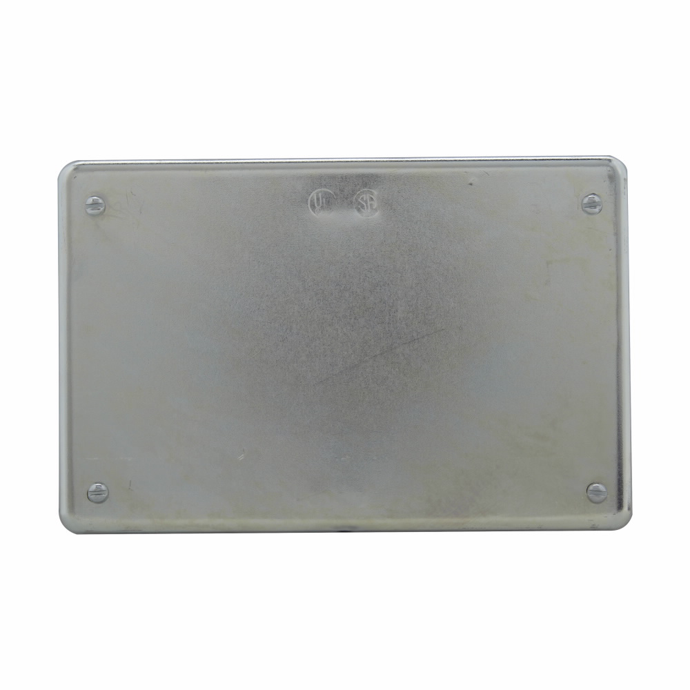 Product image for Crouse-Hinds Series S1003G 3-Gang Cast Iron Surface/Flush Mount Blank Device Box Cover with Gasket