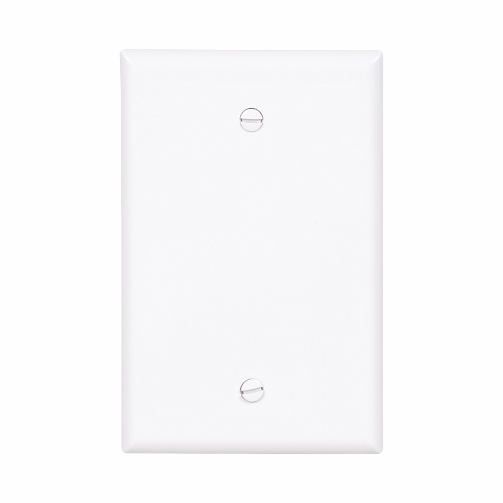 Mayer-DDS-Eaton Blank wallplate, White, Blank Cutout, Polycarbonate, Single- gang, Mid-size-1