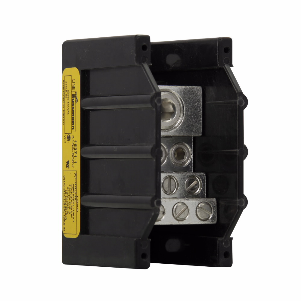 Product image for Bussmann Series 16371-1 Power Distribution Block