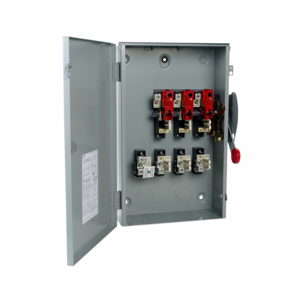 Product image for Eaton Electrical DG324URK 240 VAC 200 Amp 60 Hp 3-Pole 3-Wire Non-Fusible Single Throw Safety Switch