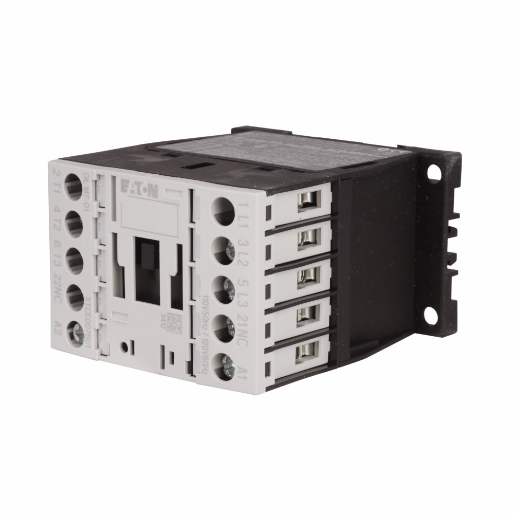 Cutler-Hammer XTCE015B10TD XT IEC contactor, 15A, 24 Vdc, 1NO, 15A, Frame B, 45 mm, 1, 2, 3/ 5, 5, 10, 10 hp (1/3PH @115, 200, 230/200, 230, 460, 575 V), Three-pole, Non-reversing, XT IEC series, Screw Product image for Cutler-Hammer XTCE015B10TD XT IEC contactor, 15A, 24 Vdc, 1NO, 15A, Frame B, 45 mm, 1, 2, 3/ 5, 5, 10, 10 hp (1/3PH @115, 200, 230/200, 230, 460, 575 V), Three-pole, Non-reversing, XT IEC series, Screw