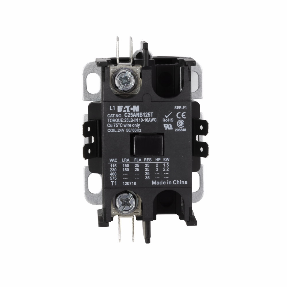 Product image for ETN C25ANB125T COMPACT DP CONTACTOR