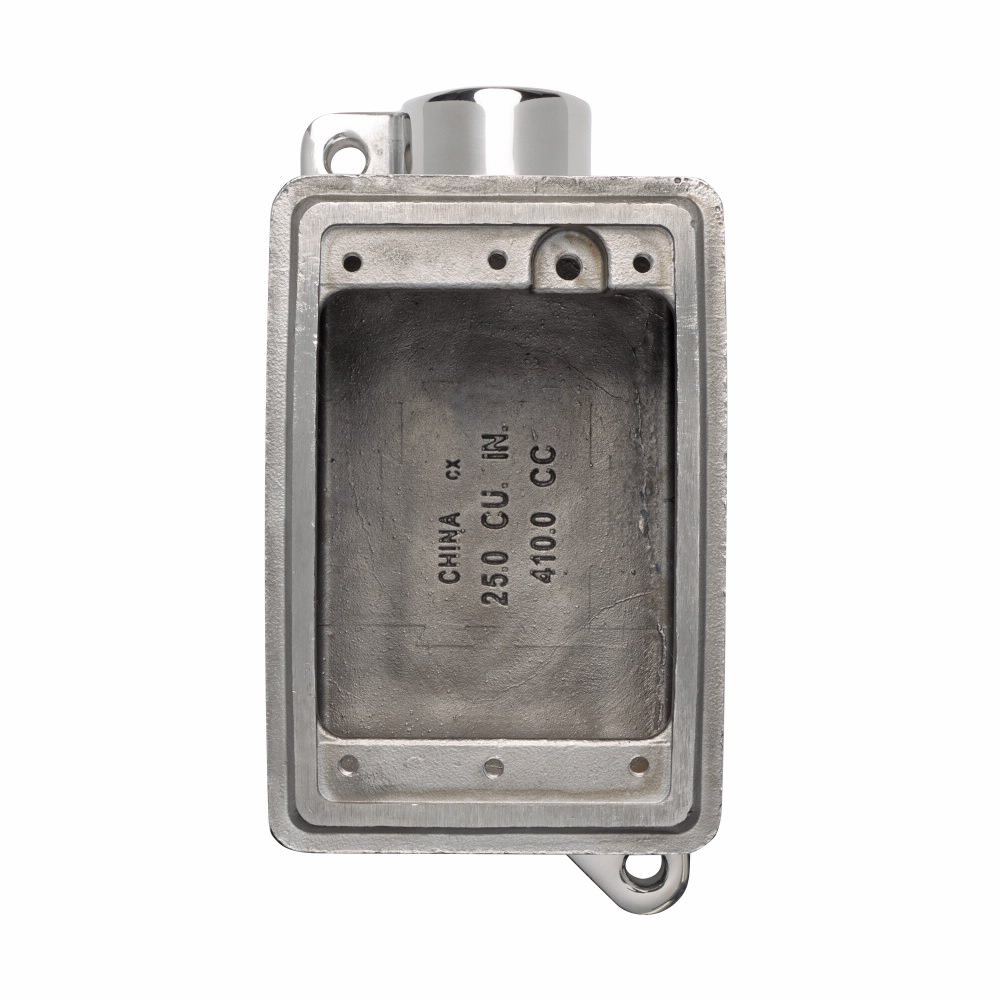 Product image for Croouse-Hinds FD2SS Conduit Device Body, Deep, Stainless Steel, Single Gang, 3/4"