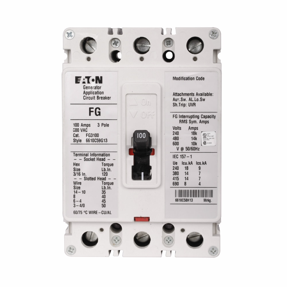 Product image for ETN FG3040A12S03 3P FG BRK 40A W/AU