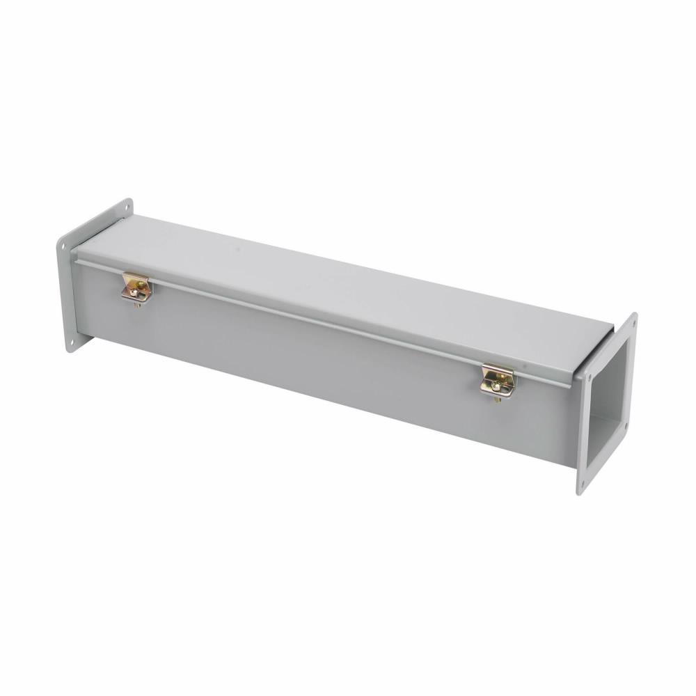 Product image for B-Line 8860-12FW 8" x 8" x 60" 12FW wireway, Wireway hanger, Hinged cover, NEMA 12, Steel, Seamless poured in-place, Hinged, ANSI 61 gray, 14 gauge