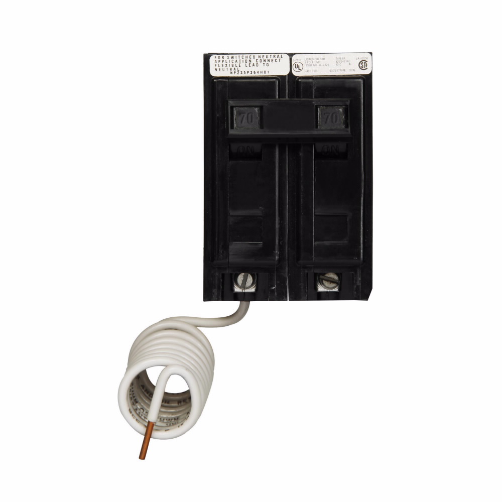 Product image for Eaton Electrical BAB2070H Quicklag Industrial Thermal Magnetic Circuit Breaker