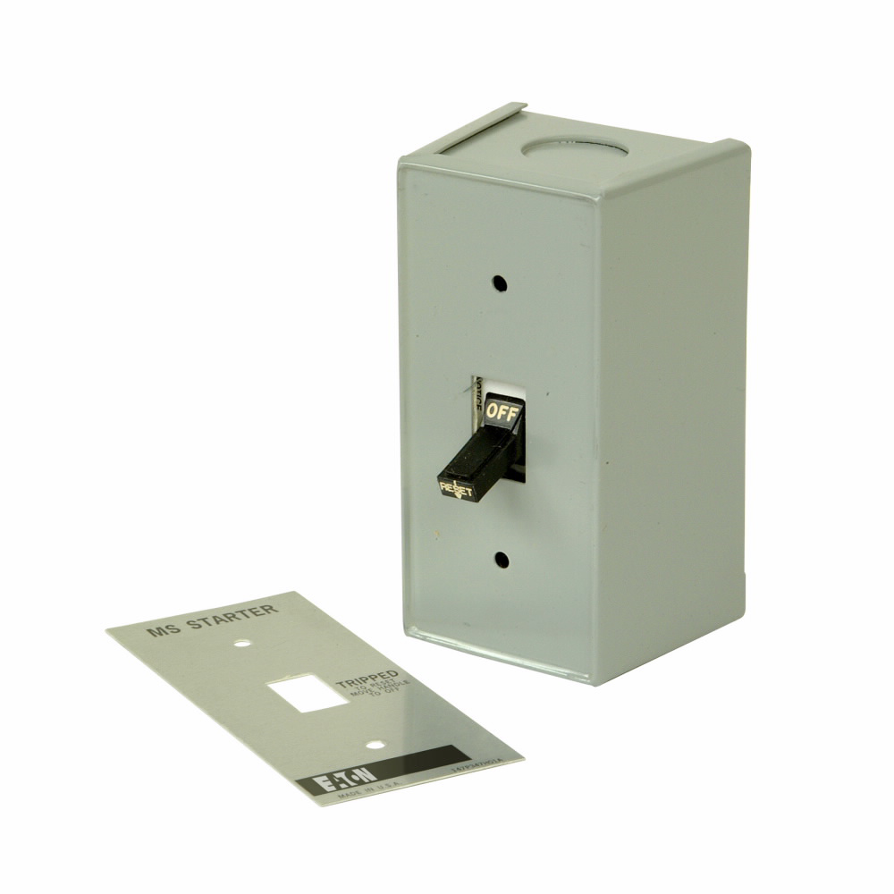 Product image for Cutler-Hammer MST01SN NEMA starter, Space SVG reversing starter, Ground fault, 1NO contacts, 24 Vdc Coil, Nema Size 0, 4-20 A
