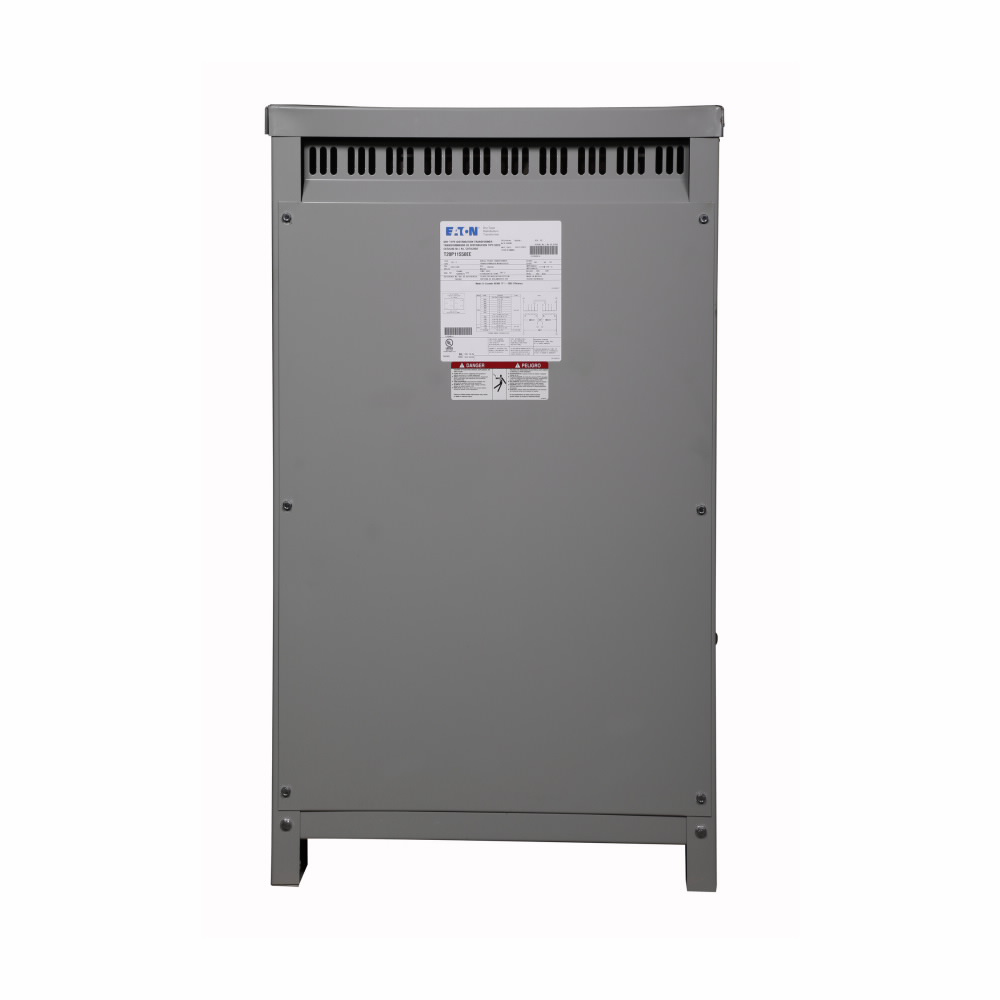 Product image for Cutler-Hammer T29M11S25EE General purpose ventilated transformer, DS-3 (1-phase), PV 208V, Taps: 2 at +2.5% /4 at -2.5%, SV 120/240V, 150?C rise, 25 kVA, EE