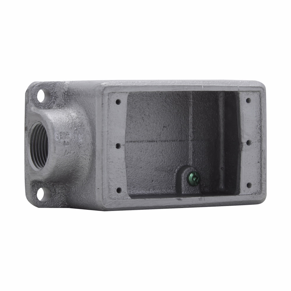 Product image for Crouse-Hinds FDLA1 1/2" NPT, Backfeed, Cast Iron, Single Gang box