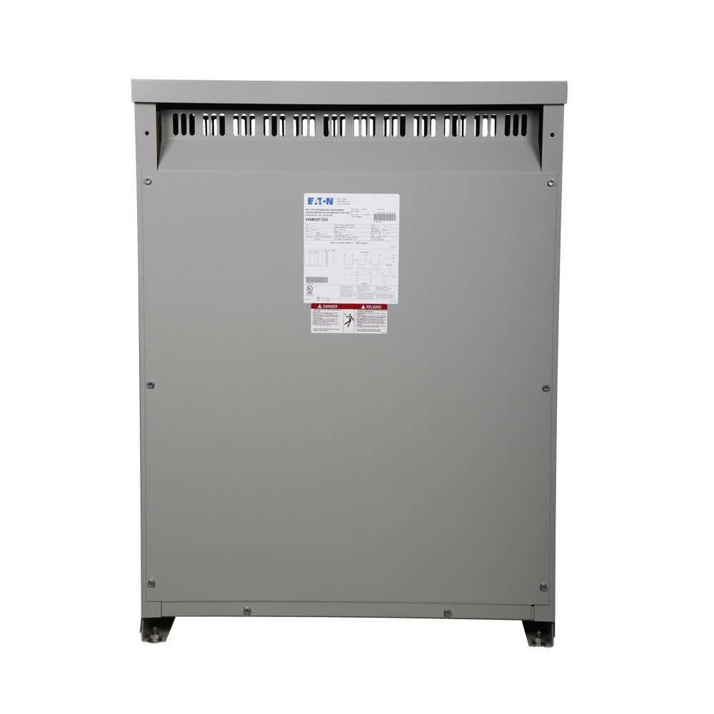 Product image for Cutler-Hammer V48M28T30 General purpose ventilated transformer, Dry Type Distribution, DT-3, Three-phase, PV: 480V, Taps: 2 at +2.5% FCAN, 4 at -2.5% FCBN, SV: 208Y/120V, 150?C, 30 kVA, Al windings , Fr