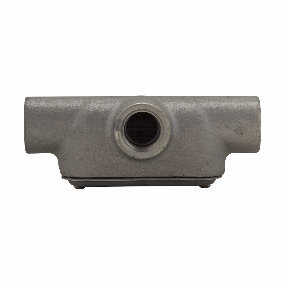 Product image for Crouse-Hinds Series T37 CG 1 Inch Cast Iron Form7 Type T Pre-Assembled Conduit Body and Cover with Gasket