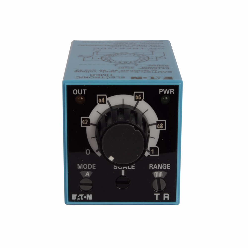 Product image for Cutler-Hammer TRFP240AC TR Series Timing Relay, Pin/octal style terminals, Signal triggered, 100-240V coil, 50/60 Hz, 10A, 240 Vac/30 Vdc max. allowable load, 2 form C, DPDT (delayed output) contact con
