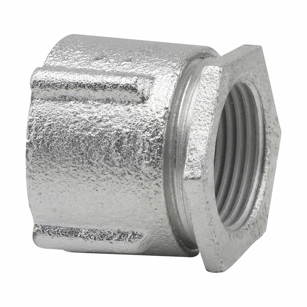 Product image for Crouse-Hinds 190M 1/2" Threaded 3pc Rigid/IMC Conduit Coupling, Concrete Tight, Malleable Iron