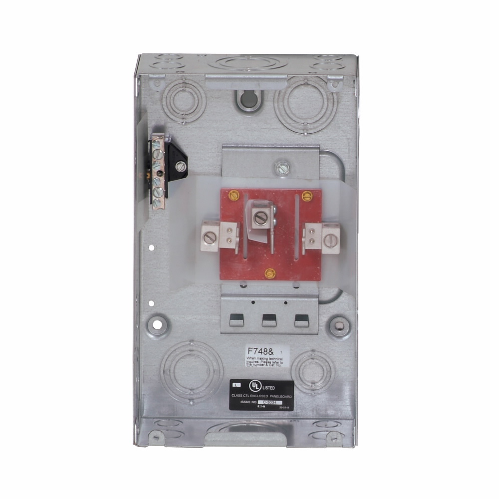 Product image for Eaton Electrical 3BR3L100S 208 Star/120/240 VAC 100 Amp 3 Circuit 3-Phase 4-Wire 1 Inch Main Lug Load Center