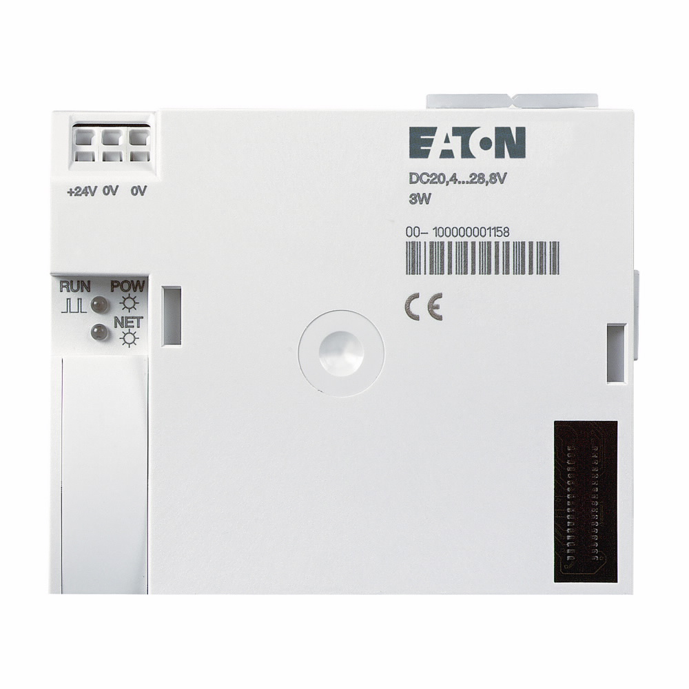 Product image for Cutler-Hammer MFD-CP8-NT easy Programmable Relays, CPU easy-NET, Includes power supply and clock, 24 Vdc