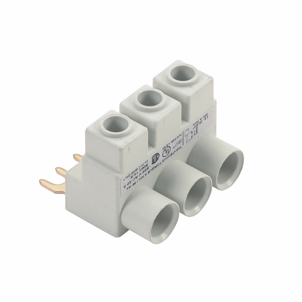 Product image for Cutler-Hammer XTPAXLSA XT IEC motor control, - Line-Side Adapter, B Frame size, used with XTPR to create a UL 508 Type E/F manual combination starter
