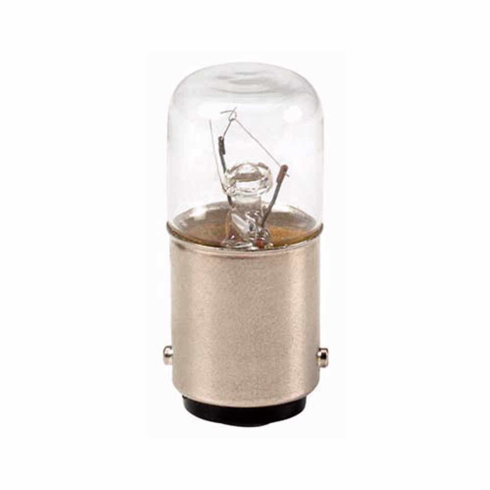 Product image for Cutler-Hammer SL7-L24 Pushbutton Accessory- Incandecent Bulb, SL7, 70 mm, Ba15d, Used with SL7-L, 24V, 6.5W, 3000 hours runtime, (1)