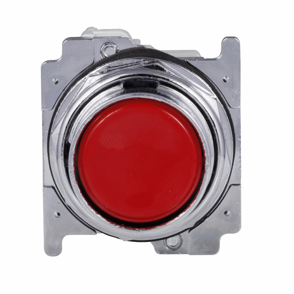 Product image for Eaton Electrical 10250T30R 30.5 mm 600 VAC 1NO 1NC Momentary Red Die-Cast Zinc IP65 Flush Non-Illuminated Push Button Unit
