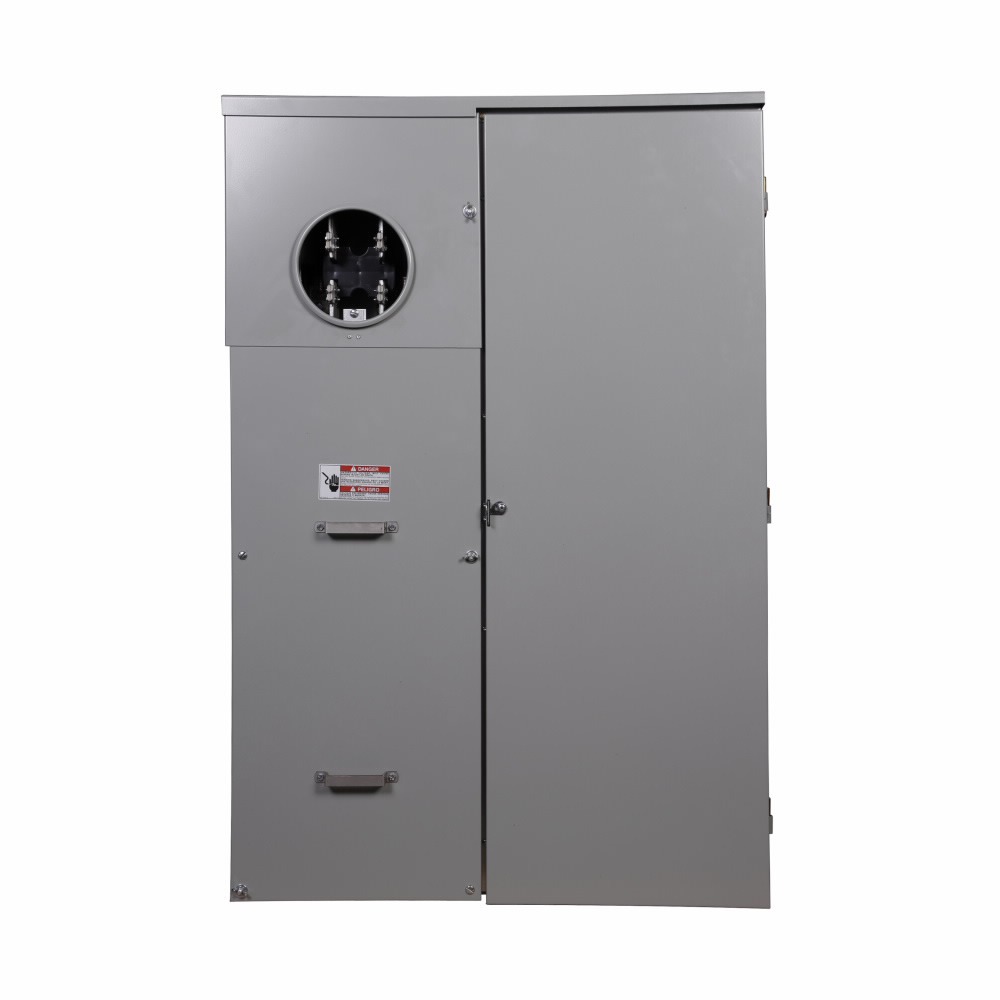 Product image for Cutler-Hammer HP40 house panel, 400A, Aluminum, No bypass, NEMA 3R, Underground, 22 kAIC, Lug landings for compression, lugs not included, DK2400, Surface mounting, Sockets:1, None, Ring, Type BR breake