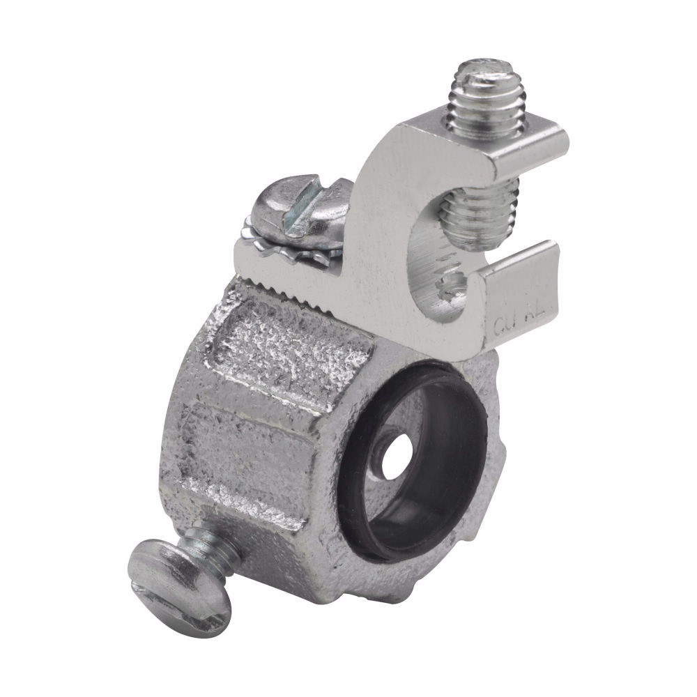 Product image for Crouse-Hinds Series HGLS10 250 4 Inch Malleable Iron 150 Degrees C Insulated Set Screw Conduit Grounding Bushing