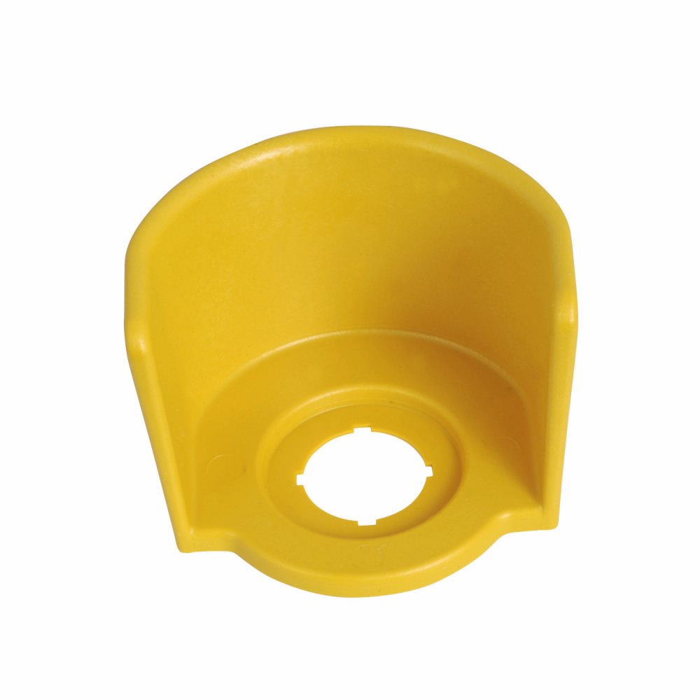 Product image for Cutler-Hammer M22-XGPV M22 pushbutton guard ring, M22 Emergency Stop Operator Guard Ring, 22.5 mm, Button: Yellow, IP66, NEMA 4X, 13