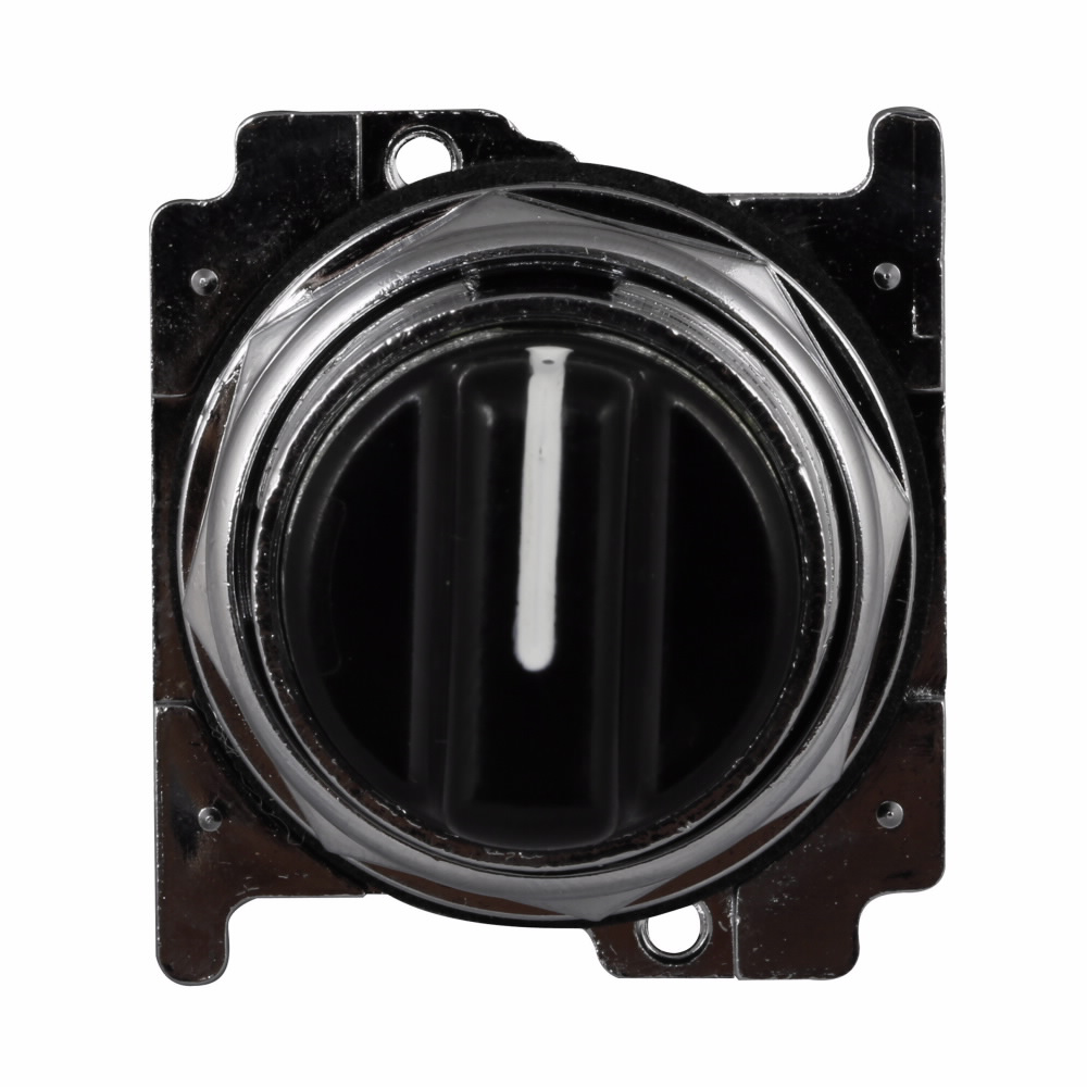 Product image for Eaton Electrical 10250T1322 30.5 mm 3-Position Maintained Black Die-Cast Zinc IP65 Non-Illuminated Selector Switch Operator