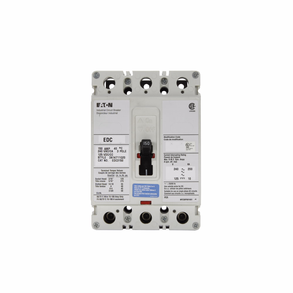 Product image for ETN EDC3200 EDC BREAKER 3P 200A