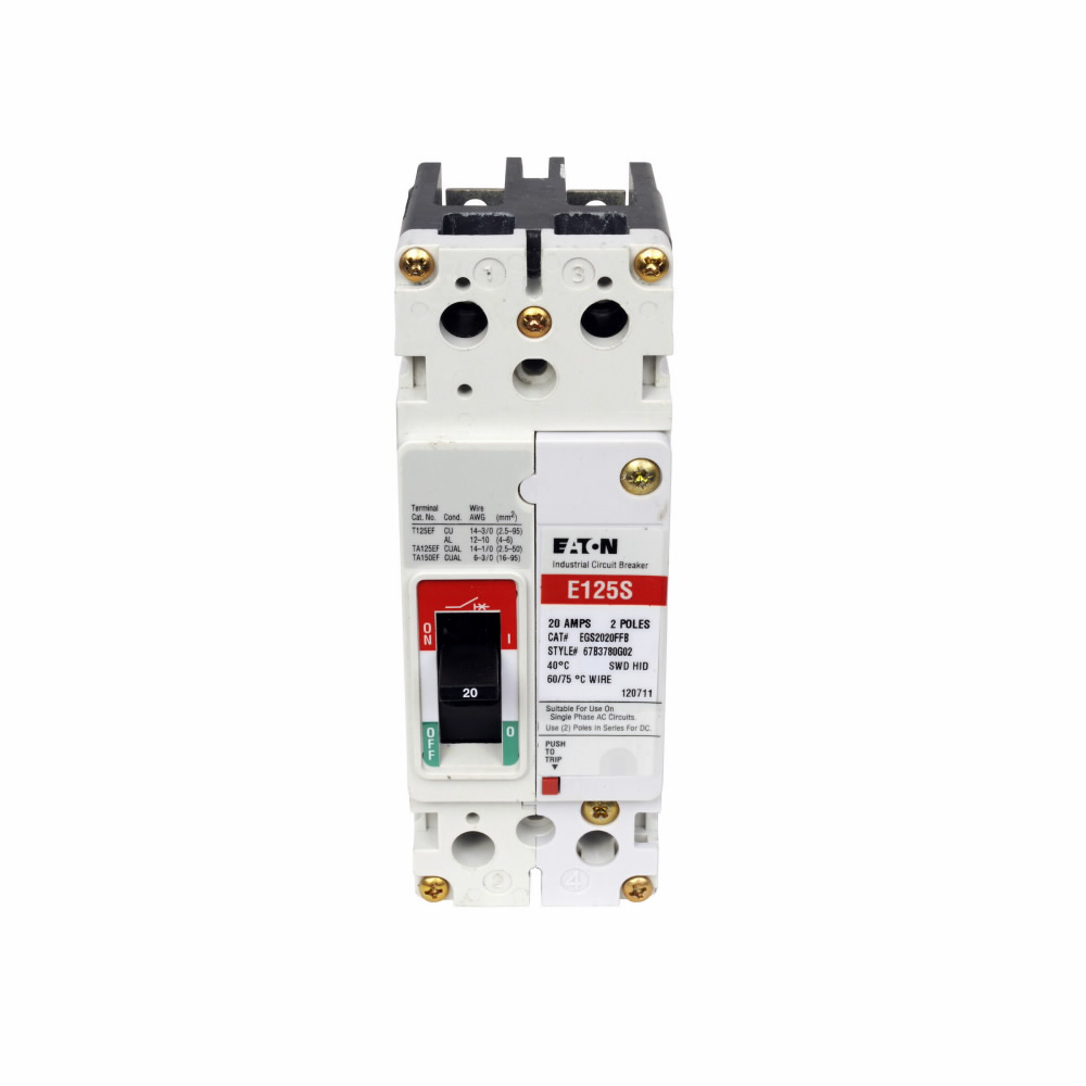 Product image for ETN EGS2070FFB EG 35KA 2 POLE 70 AM