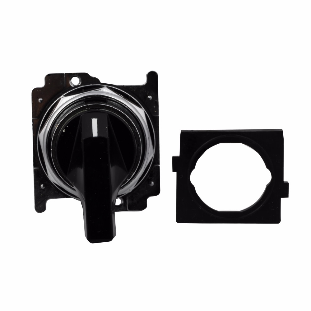 Product image for Eaton Electrical 10250T3043 30.5 mm 3-Position Momentary/Maintained Black Die-Cast Zinc IP65 Selector Switch Operator