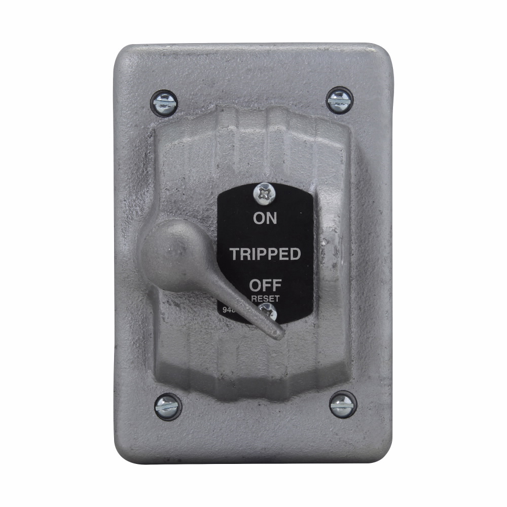 Product image for Crouse-Hinds DS199 1-Gang On-Off Legend Iron Alloy Device Box Motor Starting Switch with Gasket