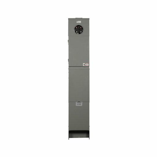 Product image for Cutler-Hammer MHM200P1P Mobile Home Panel, Metered ring, One piece pedestal, BWH2200 main circuit breaker, Receptacle configuration P1: NEMA 14-50R, Pedestal mounting, 200A, 8/16 interior