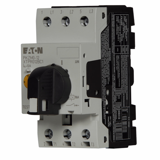 Cutler-Hammer XTPR012BC1 IEC motor control Manual Motor Protector, 12A, 45 mm Frame size, Class 10 trip type, Rotary type Product image for Cutler-Hammer XTPR012BC1 IEC motor control Manual Motor Protector, 12A, 45 mm Frame size, Class 10 trip type, Rotary type