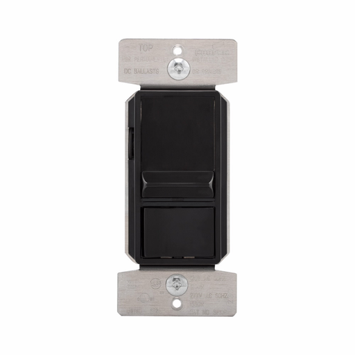 Product image for Eaton Wiring Devices SF10P-BK 1200 W 120 VAC 1-Pole 3-Way Preset Slide Dimmer