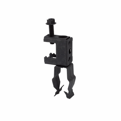 Eaton B-Line series conduit support fasteners, Beams, 1" Height, 1" Length, 1" Width, 0.104lbs, Conduit size: 0.5" EMT, Conduit to beam fasteners, 25 lbs load capacity
