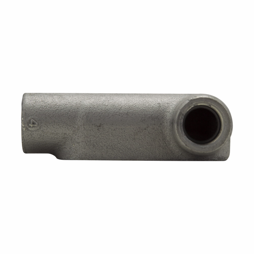 Eaton Crouse-Hinds series Condulet Form 7 conduit outlet body, Feraloy iron alloy, LR shape, 1/2"