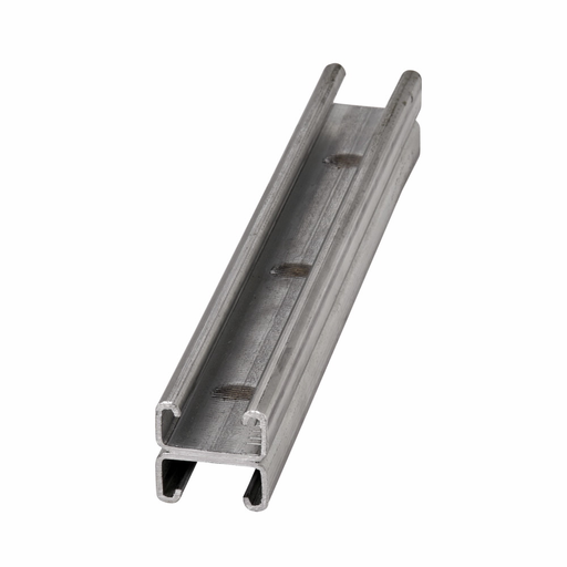 Product image for B-Line B52A-120GRN 1-5/8"W x 13/16"H Back-to-Back Channel, Solid (No Hole Pattern), 12ga, 10ft Length, Dura-Green™