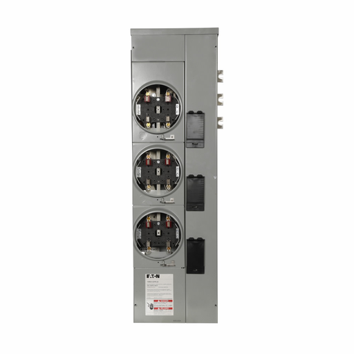 Eaton Electrical 1MM312RRLB 120/240 Volt 125 Amp 1-Phase 3-Wire 3-Socket Aluminum Ringless Meter Stack Module Product image for Eaton Electrical 1MM312RRLB 120/240 Volt 125 Amp 1-Phase 3-Wire 3-Socket Aluminum Ringless Meter Stack Module