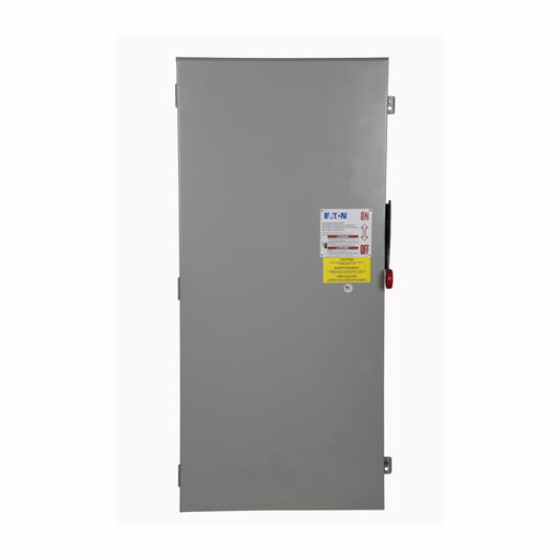 Product image for Eaton Electrical DG226NRK 120/240 VAC 600 Amp 75 to 200 Hp 2-Pole 3-Wire Fusible Single Throw Safety Switch