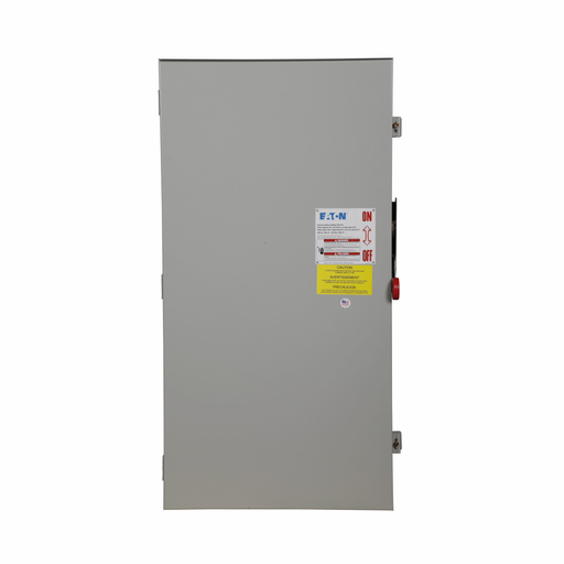Product image for Eaton Electrical DG325URK 240 VAC 400 Amp 125 Hp 3-Pole 3-Wire Non-Fusible Single Throw Safety Switch