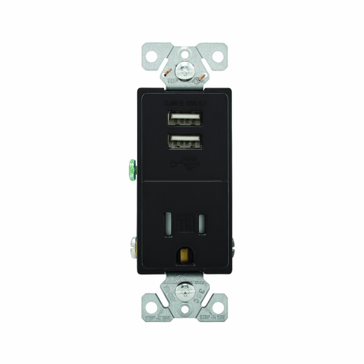 Product image for EWD TR7741BK-K-L USB 2.4A SINGLE RE