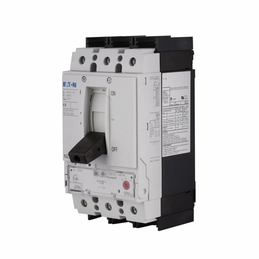 Product image for Cutler-Hammer NZMB2-A250-NA MCCB NZM, NZM2 TM and Elec. Breakers, Circuit Breaker, 200-250A OL Prot. Rng, Screw connection, front, Three-pole, 250A Perm. Current, 25 kA, 200-250A Set. Rng OL Prot., 1500-2500A
