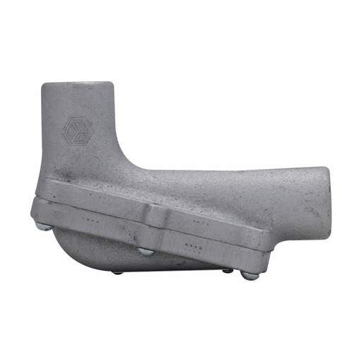 Eaton Crouse-Hinds series Condulet LBH conduit outlet body with cover, Feraloy iron alloy, 1-1/2"