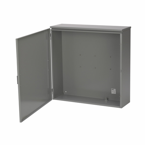Product image for B-Line 364811-HRTCT 3R, 12 gauge steel, ANSI 61 gray paint, Galvanized steel, Surface mount, 1P or 3P, Hinged cover