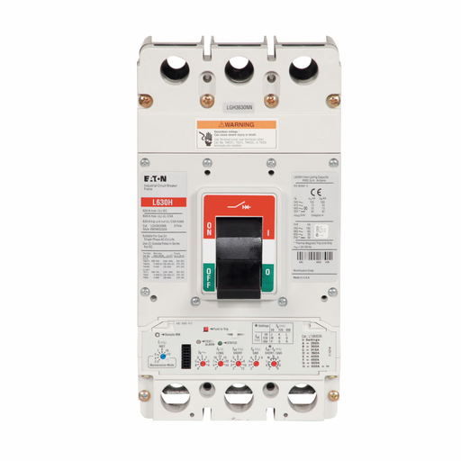 Product image for Cutler-Hammer LGH360036G Series G electronic molded case circuit breaker, LG-frame, LG, Digitrip 310 RMS, Electronic LSIG trip, Three-pole, 600A, 600 Vac, 100 kAIC at 240 Vac, 70 kAIC at 415 Vac, 65 kAI
